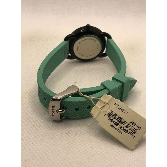 Fossil ES4489 Womens Silicone Analog Black Dial Quartz Genuine Wrist Watch KS335 - Picture 9 of 9